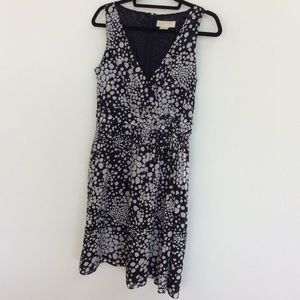 Michael Kors black/ white polka dot mini dress